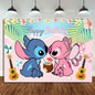 Disney Stich Partei Liefert Papier Servietten Tischdecke Platte Ballon Rosa Engel Thema Baby Dusche Mädchen Geburtstag Party Dekoration