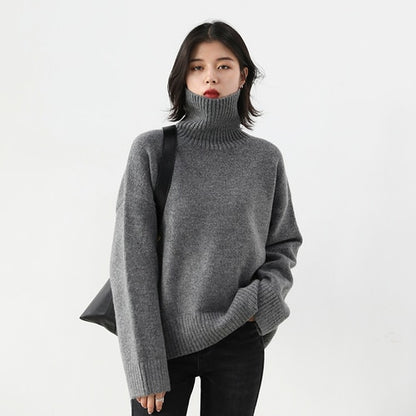 Sweater Knitwear Basic Female Tops Autumn Winter