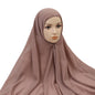 Muslim Women Chiffon Hijab With Cap Bonnet instant