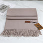 Winter Cashmere Scarf Women Thick Warm Pashmina Scarves