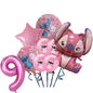 Disney Stich Partei Liefert Papier Servietten Tischdecke Platte Ballon Rosa Engel Thema Baby Dusche Mädchen Geburtstag Party Dekoration