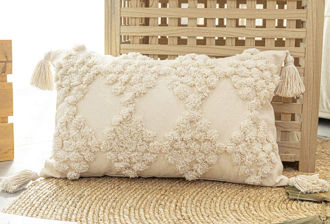 Boho Werfen Kissen Fall Nordic Dekorative Tufted Kissen Abdeckung Quaste Macrame Luxus Kissen Abdeckung für Bett Sofa Couch Home Decor