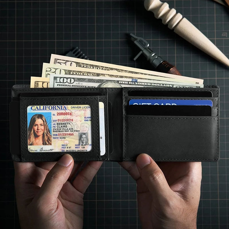 Retro Minimalist Männer der AirTag Brieftasche RFID Brieftasche Multi-kartenhalter für Apple AirTag