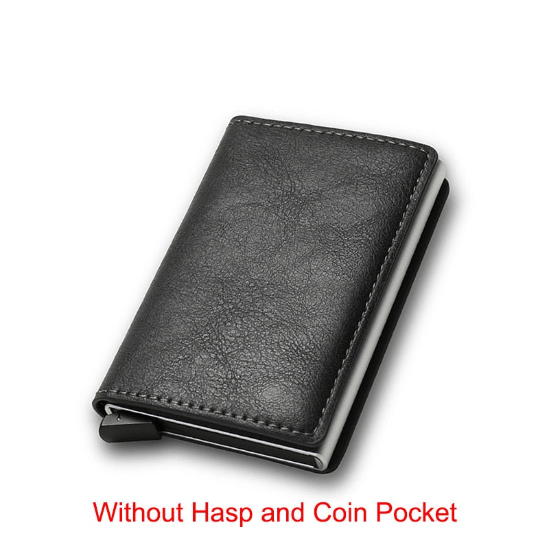 Carbon Fiber Rfid Card Holder Men Wallets Money Bag Zipper Purse Small Leather Mini Slim Wallets Vallet Carteira Masculina