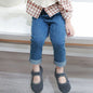 Baby Boy Girl Loose Jeans New Fashion Korean Style Casual Solid Color Jeans Spring Autumn Children's Denim Pants For 1-7 Years