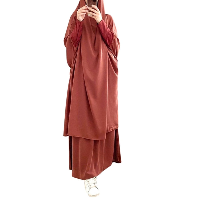 Lange Khimar Volle Abdeckung Ramadan Kleid Abayas Islamische Tuch