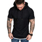 brand new men's hoodies sweatshirts short sleeve men's hoodies sweatshirt casual solid color