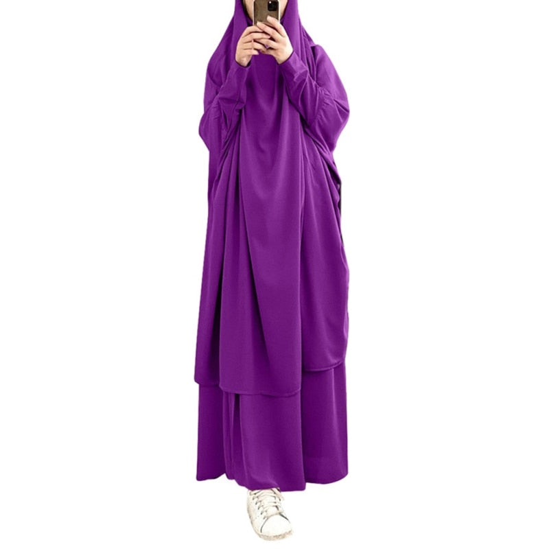 Lange Khimar Volle Abdeckung Ramadan Kleid Abayas Islamische Tuch