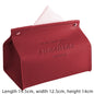 Leather Tissue Box Car Tissue Box Home Living Room Decoration Bedroom Kitchen Desktop Nordic Large Storage Box Napkin Holder