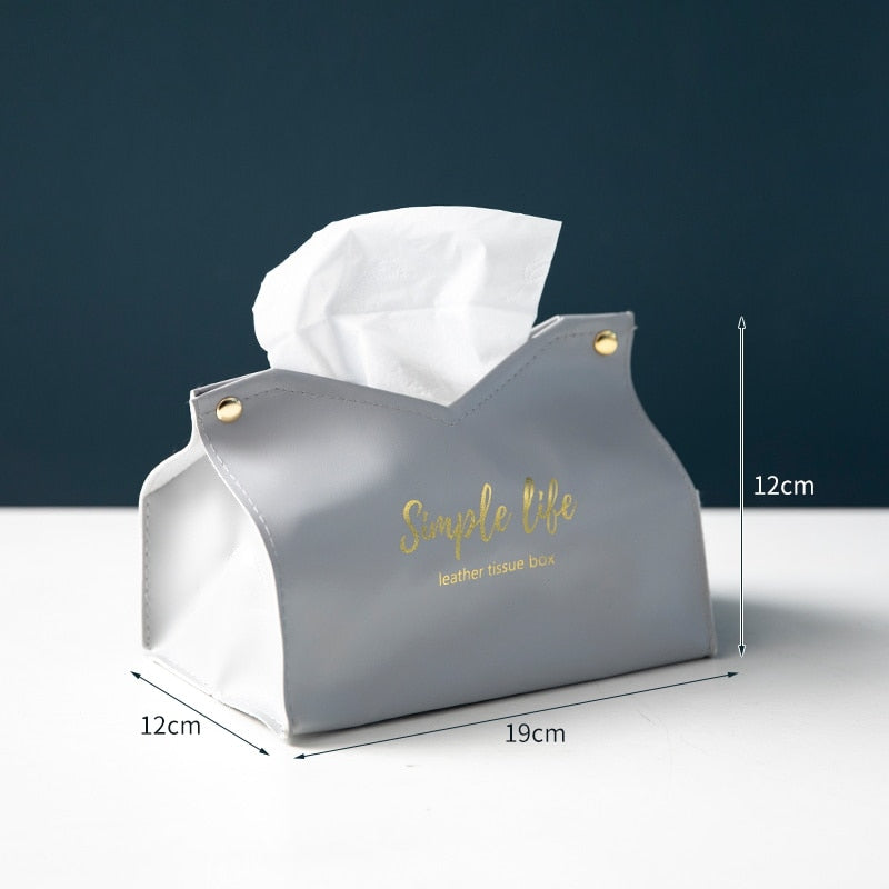 Leder Tissue Box Serviette Halter Auto Tissue Box Hause Wohnzimmer Halter Fall Lagerung Hotel Karton Haushalt Hause Große Lagerung