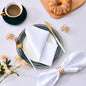 50 Pcs Satin Napkins 12x12 inch Square Dinner Napkins Washable Soft Table Napkins for Wedding Birthday Parties Decoration