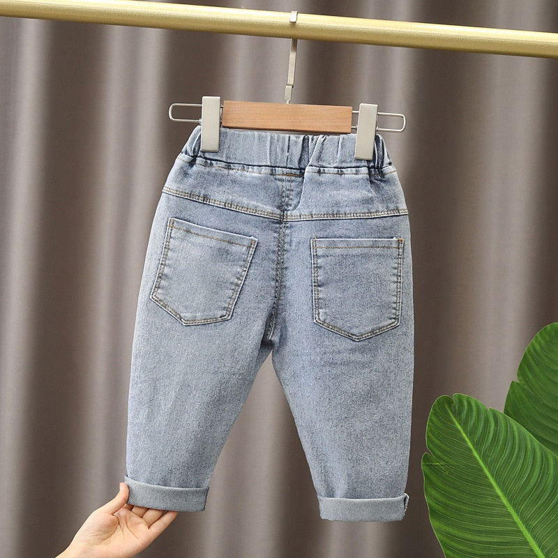 Mädchen Cartoon Jeans Hosen Kinder Jeans hose Freizeit kleidung für Kleinkind Baby Mädchen 2-6 Jahre Frühling Sommer trend ige Kinder kleidung