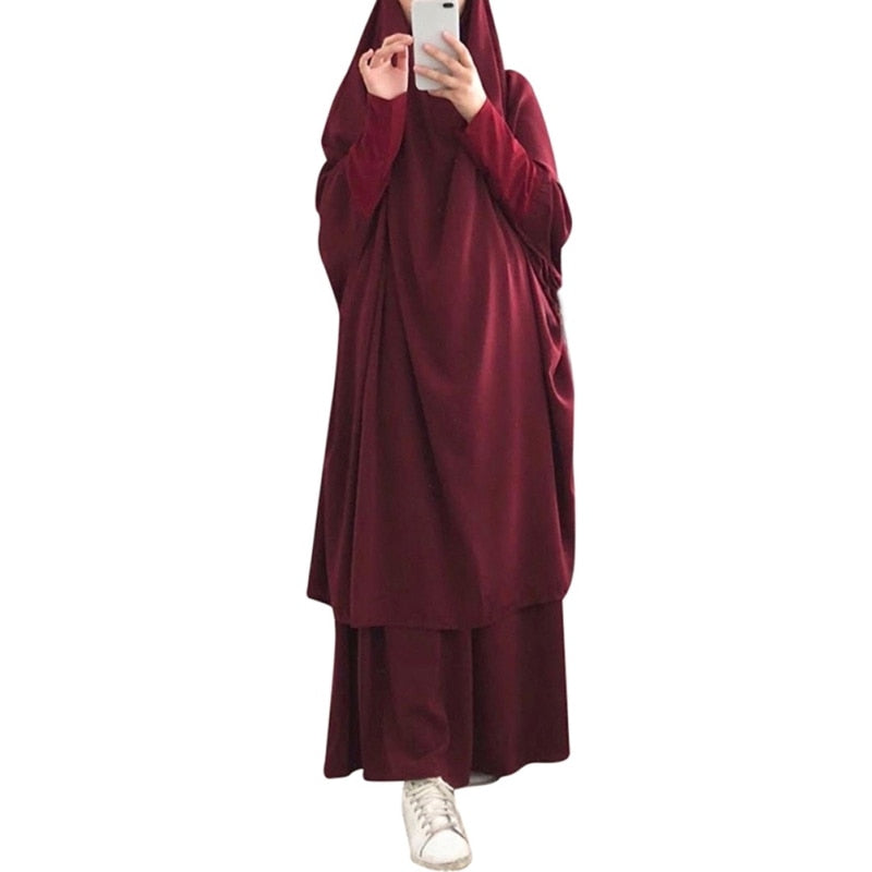 Lange Khimar Volle Abdeckung Ramadan Kleid Abayas Islamische Tuch