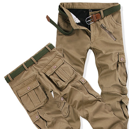 Männer Winter Hose Dicke Warme Cargo Pant Casual Fleece Tasche Pelz