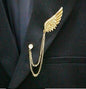 Koreanische Britischen Stil Crown Vogel Brosche Kreuz Anzug Quaste Kette Revers Pin Winkel Flügel Abzeichen Retro Weibliche Corsage Männer Zubehör