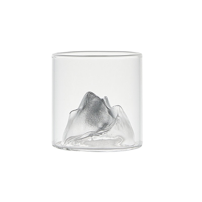 Japanische Glas Tasse 3d Berg Wasser Glas Gletscher Becher Tasse Glas Fuji Kunstwerk Geschenk  Flasche Trink geschirr heiß