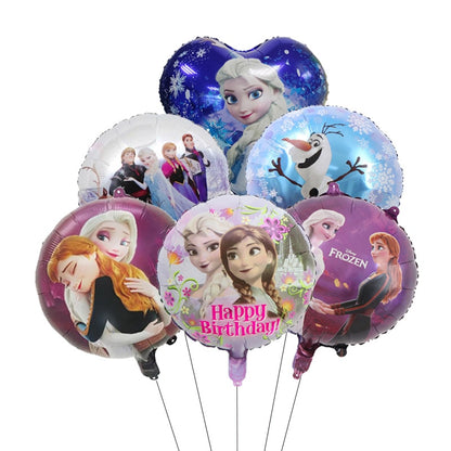 Frozen Anna Elsa Princess Birthday Party Decorations Kids Disposable Tableware Plates Cups Napkins Balloons Baby Party Supplies