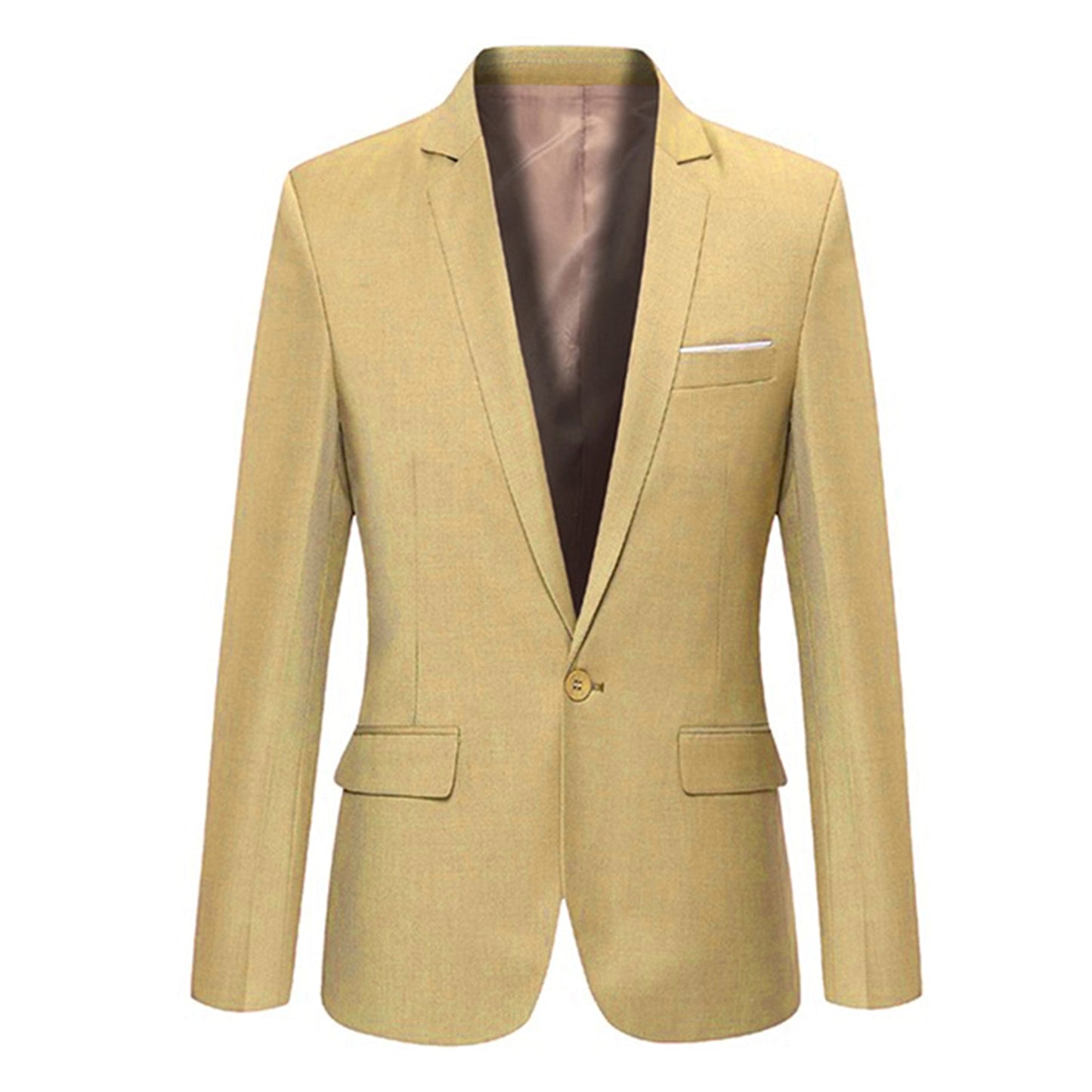 Men Blazer Slim Autumn Suit Blazer Business Formal Party