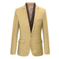 Men Blazer Slim Autumn Suit Blazer Business Formal Party