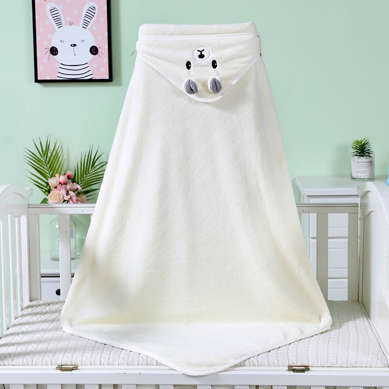 Kleinkind Baby Mit Kapuze Handtücher Neugeborenen Kinder Bademantel Super Weich Bad Handtuch Decke Warmen Schlaf Swaddle Wrap für Infant Jungen Mädchen