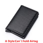 New Carbon Fiber For Apple Airtag Wallet Men Business ID Credit Card Holder Rfid Slim Anti Protect Airtag Slide Wallet Dropship