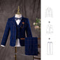 Flower Boys Wedding Suit Kids Birhtday Photo Dress Children Fromal Blazer Set