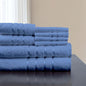 Luxurious green washcloth, hand towel and bath towel set - ideal for your stay at home and in the hotel