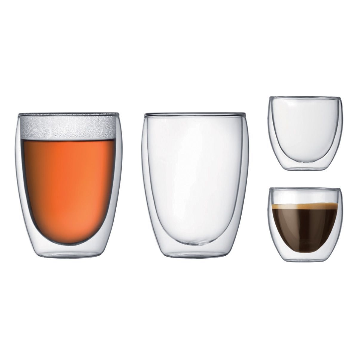 Simplicity heat resistant double wall shot wine beer glass espresso coffee cup tea set cup 80-450ml tea cup glasses creative
