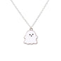 Cute Black And White Ghost Pendant Necklaces For Women Men Best Friend Lovely Ghost Pendant Couple Necklace Fashion Jewelry