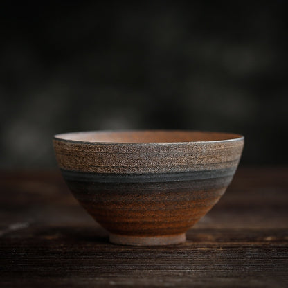 Vintage handgemachte keramik teetasse Japanischen Stil Retro Tee Tasse steinzeug tee-set Hause tee schüssel Master Tasse