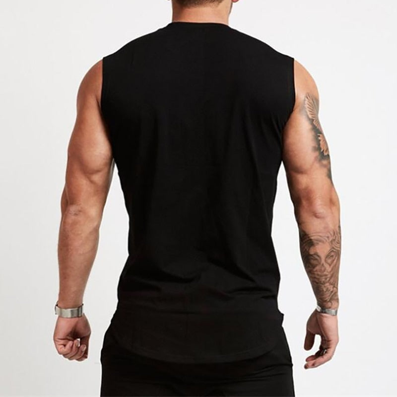 Gym Workout Sleeveless Shirt Tank Top Men Bodybuilding