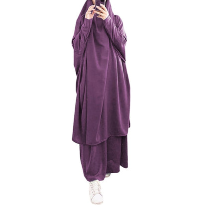 Long Khimar Full Cover Ramadan Dress Abayas Islamic Cloth