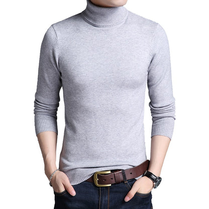 Thin Thickened Men's Base Coat Turtleneck Sweater