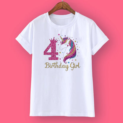 Einhorn Geburtstag Hemd 1-12 Geburtstag T-Shirt Wilden