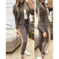 Women Two Piece Set Outfits Autumn Women's Tracksuit Zipper Top And Pants Casual Sport