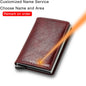 Carbon Fiber Rfid Card Holder Men Wallets Money Bag Zipper Purse Small Leather Mini Slim Wallets Vallet Carteira Masculina