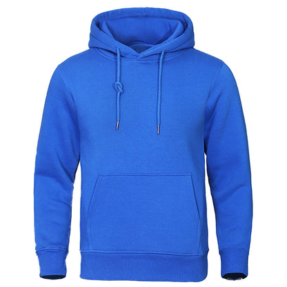 Autumn Winter Men Hoodies Fleece Warm Men Sweatshirt Fashion Streetwear Casual