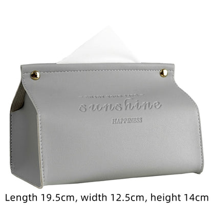 Leder Tissue Box Auto Tissue Box Hause Wohnzimmer Dekoration Schlafzimmer Küche Desktop Nordic Große Lagerung Box Serviette Halter