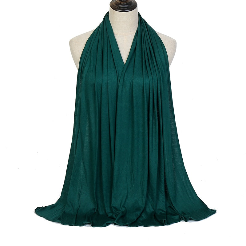 Ramadan Jersey Hijab Schal Für Muslimische Frauen Schal Stretchy Einfach Hijabs