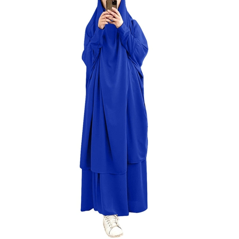 Lange Khimar Volle Abdeckung Ramadan Kleid Abayas Islamische Tuch