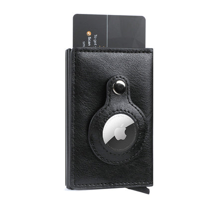 Neue Carbon Faser Für Apple Airtag Brieftasche Männer Business ID Kreditkarte Halter Rfid Dünne Anti Schützen Airtag Slide Brieftasche dropship