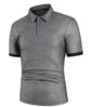 Covrlge Polo Shirt Men Summer Stritching Men's Shorts Sleeve Polo Business Clothing Luxury Men T Shirt Brand Polos MTP129