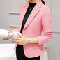 Black Women Blazers 2023 Formal Slim Blazers Lady Office Work Suit Pockets Jackets Coat