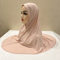 H124 plain große größe moslemisches hijab mit kinn teil top qualität Hijab