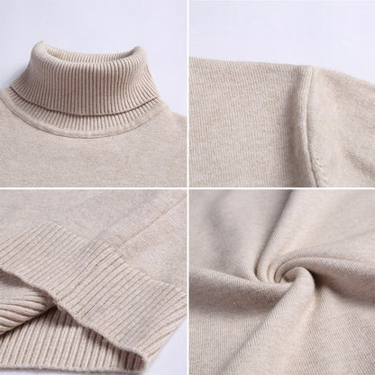 Thin Thickened Men's Base Coat Turtleneck Sweater