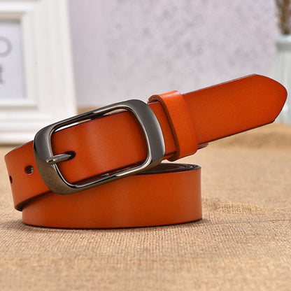 Women's strap casual all-match Women brief genuine leather belts Women's strap pure color belt Top quality jeans belt WH001