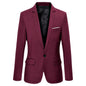 Men Blazer Slim Autumn Suit Blazer Business Formal Party