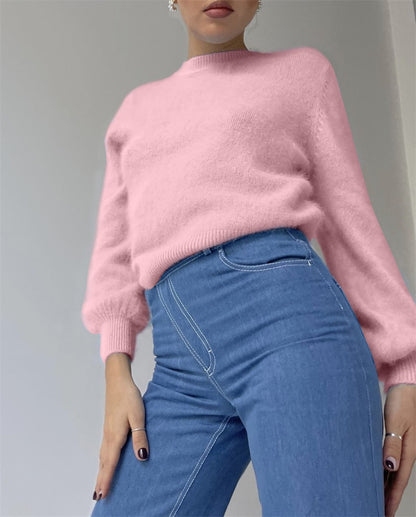 Soft Loose Knitted Cashmere Sweater Women 2023 New