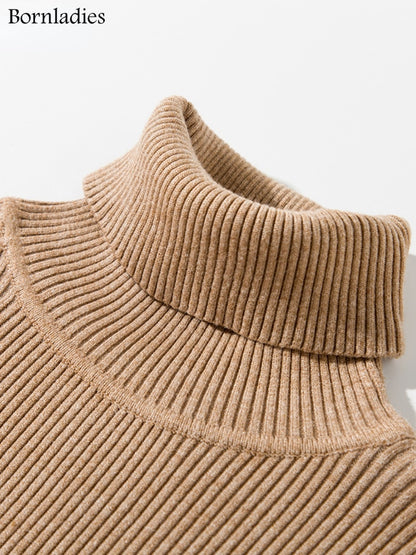 Basic Turtleneck Sweater Women Pullover Autumn Winter Tops Slim