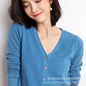 Cardigans Women Autumn Single Breasted Knitted Sweater with V-Neck